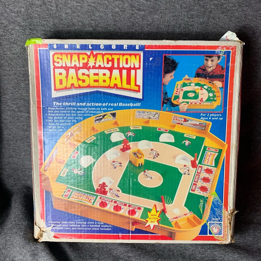 Vintage Snap Action Baseball Game - Fair Condition! Fast Ship!